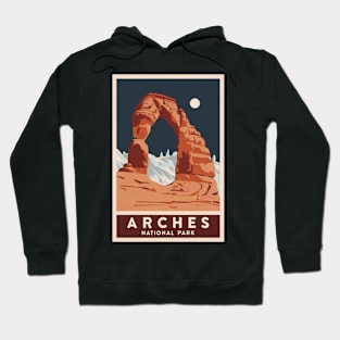 Arches National Park Travel Poster Hoodie